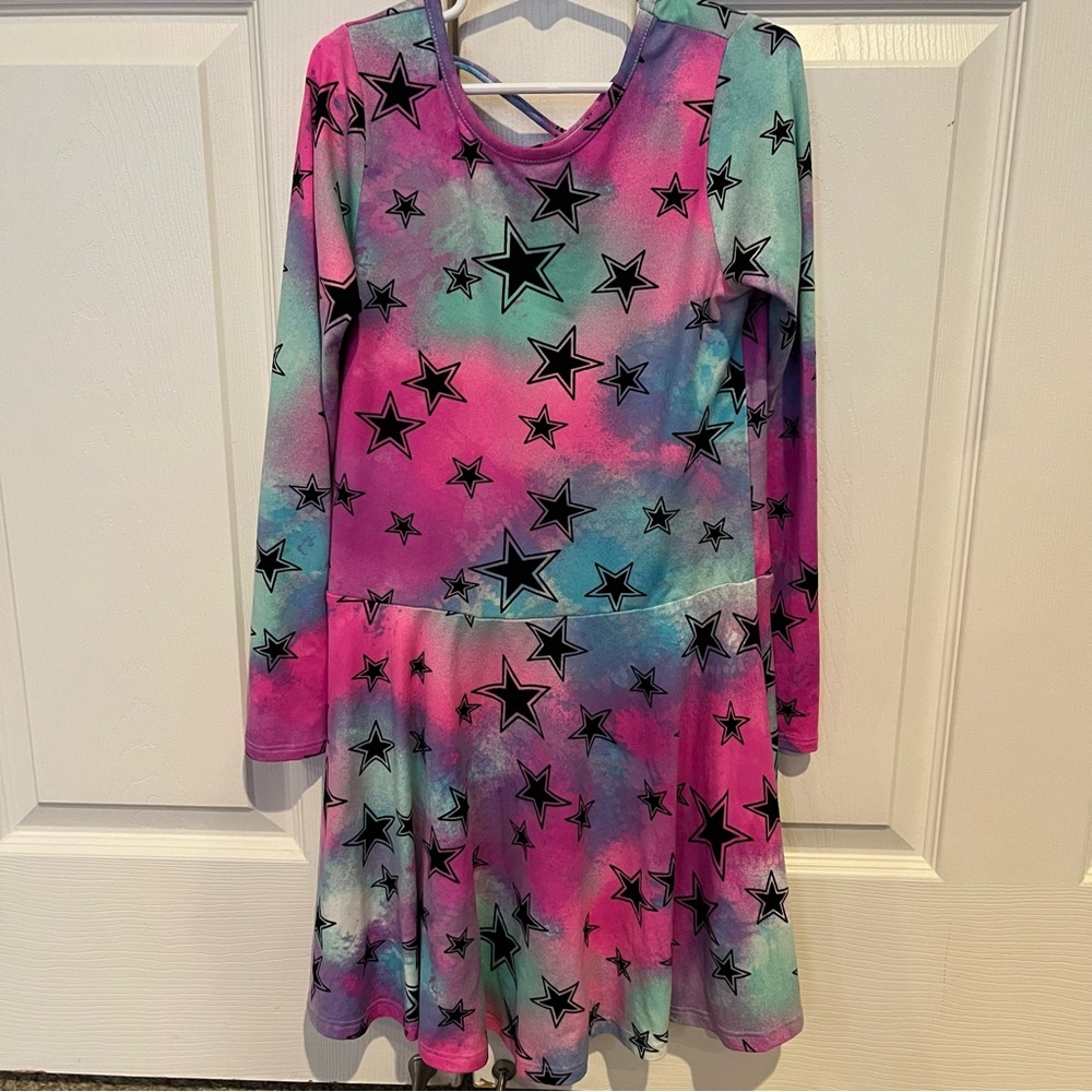 Girls pixie lane long sleeve star dress size 8